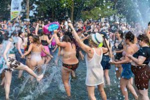 Dozens Go Topless for Annual Dyke March in NYC